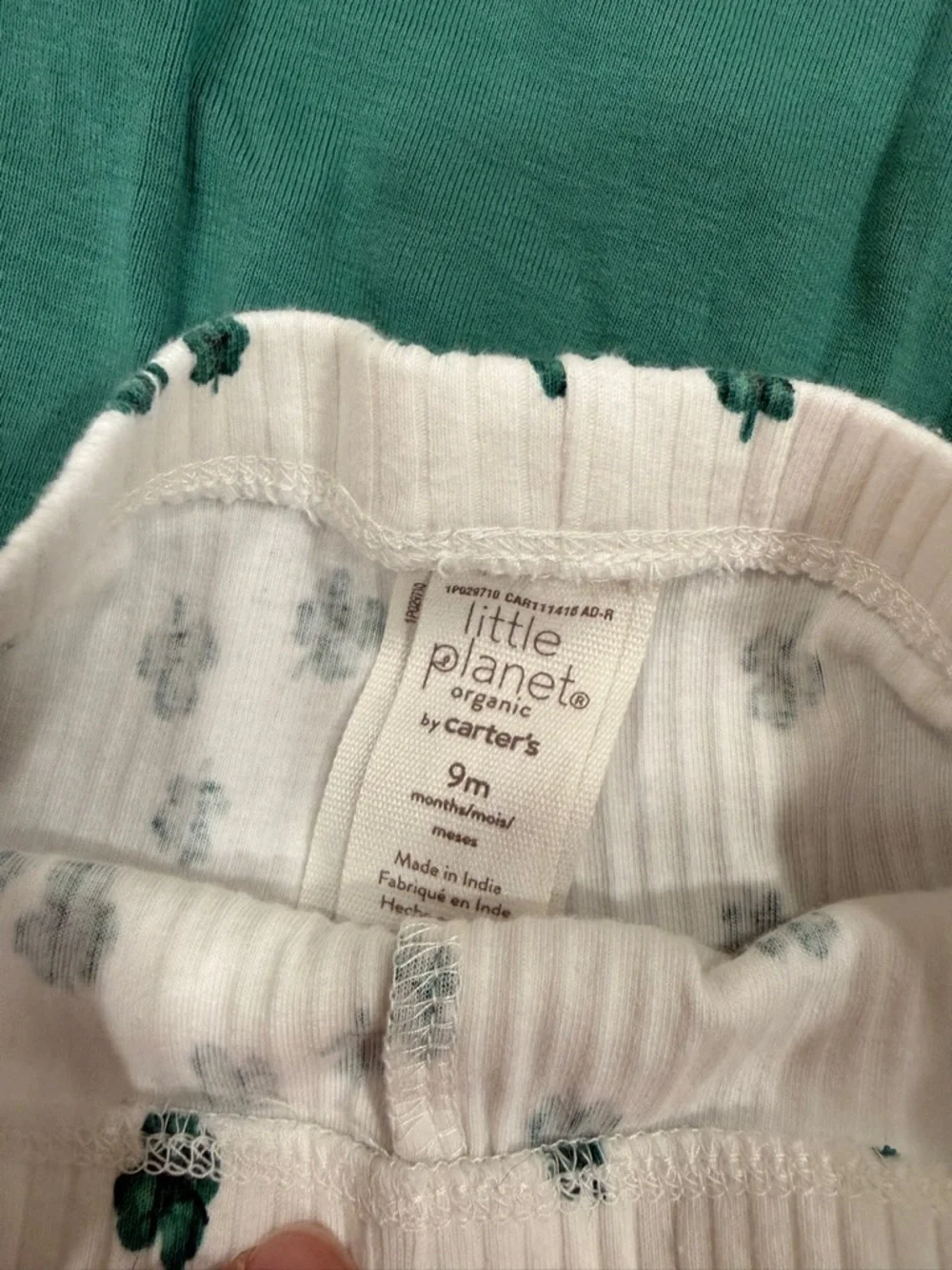 Carter’s little planet shamrock St. Patrick’s Day outfit for girls 6-9 months